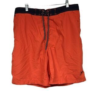 Speedo Men's Seaside 20" Marina Volley Swim Trunks Spicy Orange Boardshort Short